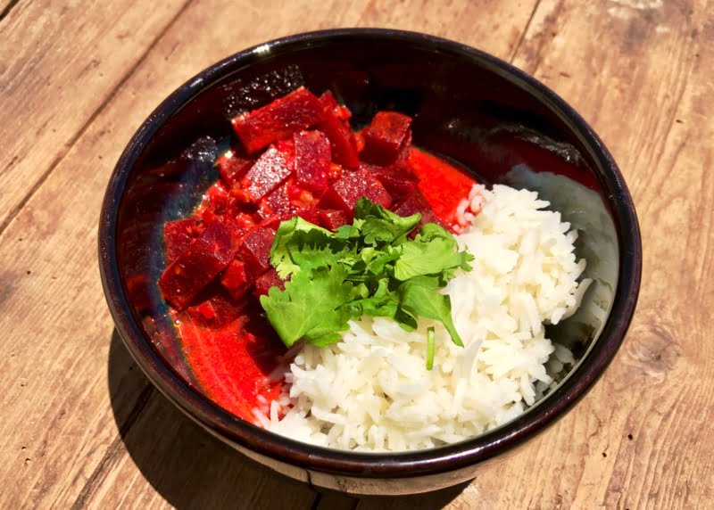 Beetroot Coconut Curry
